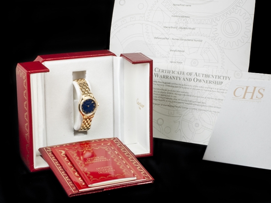 Cartier Cougar Figaro Lady Gold Diamonds WF8008B9 